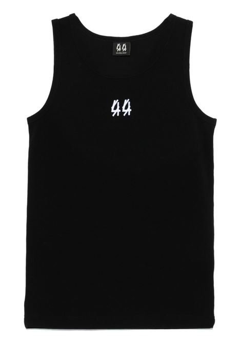 Black logo-embroidered tank top 44 label group - men